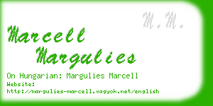 marcell margulies business card